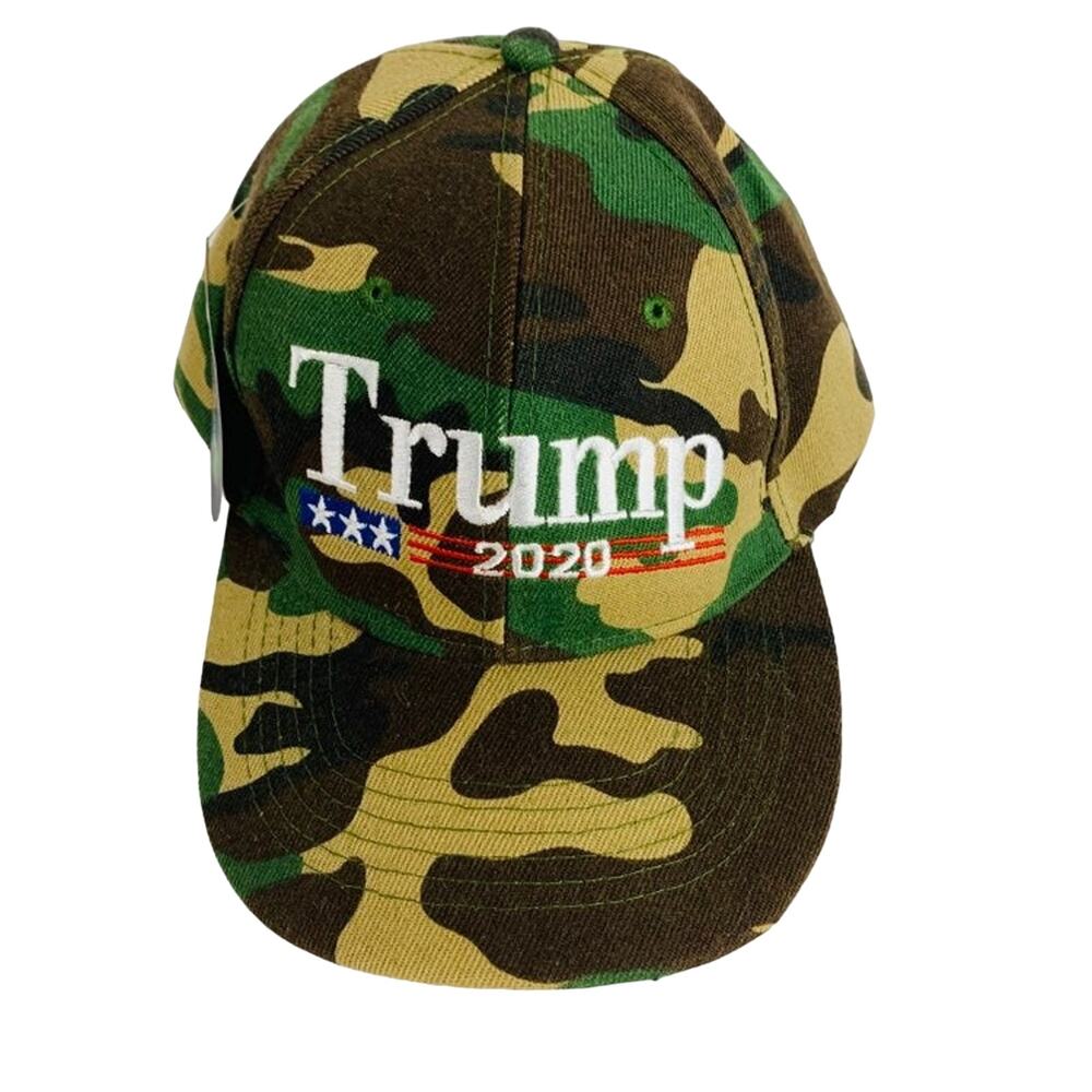 Trump Camouflage Cap 6 Panel Vented Adjustable Baseball NEW